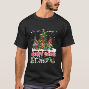 Candy Cane Crew Christmas Three Gnome Light Candy T-Shirt