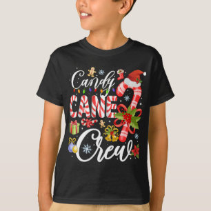 Candy Cane Crew Christmas Xmas For Kids T-Shirt