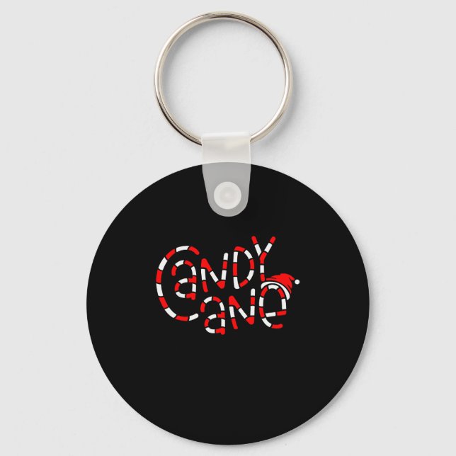 Candy Cane Crew Christmas Xmas Love Candy Boys Gir Key Ring (Front)