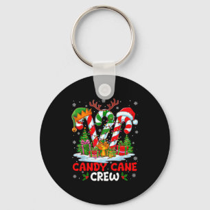 Candy Cane Crew Christmas Xmas Love Candy Boys Gir Key Ring