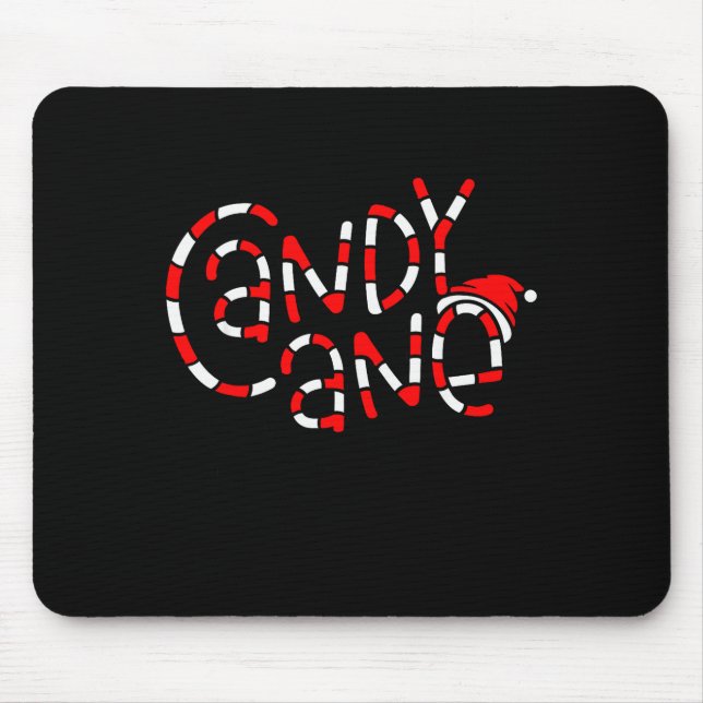 Candy Cane Crew Christmas Xmas Love Candy Boys Gir Mouse Mat (Front)
