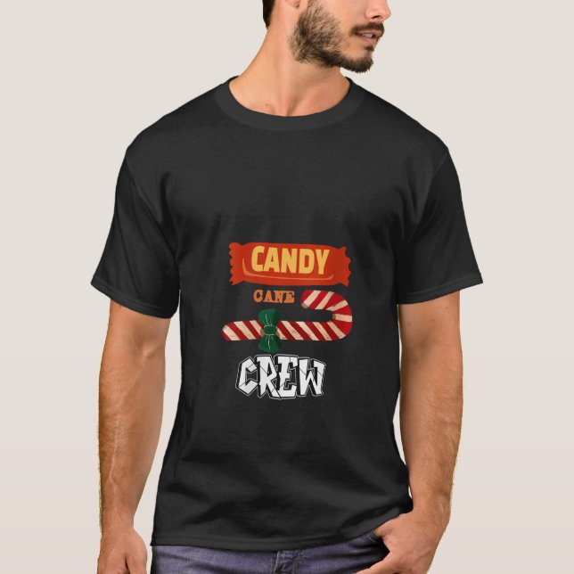 Candy Cane Crew Christmas Xmas Love Candy Boys Gir T-Shirt (Front)