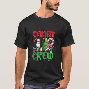Candy Cane Crew Christmas Xmas Love Candy Xmas Tan T-Shirt