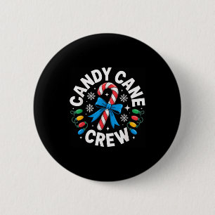 Candy Cane Crew Funny Christmas Candy Lover X-mas 6 Cm Round Badge