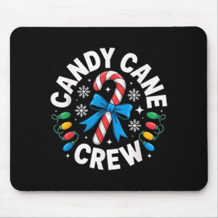 Candy Cane Crew Funny Christmas Candy Lover X-mas Mouse Mat