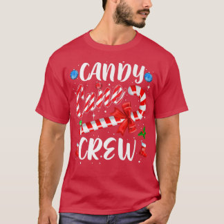 Candy Cane Crew Funny Christmas Candy Lover X-mas  T-Shirt