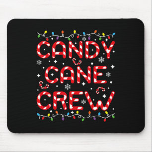 Candy Cane Crew Funny Christmas Candy Lover Xmas P Mouse Mat