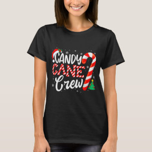 Candy Cane Crew Funny Christmas Candy Lover Xmas T-Shirt