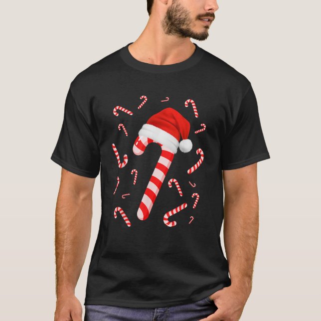 Candy Cane Crew Funny Christmas Holiday Men Women  T-Shirt (Front)