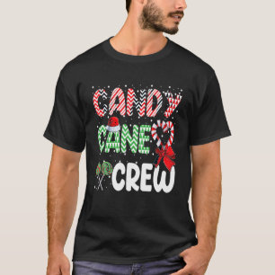 Candy Cane Crew Funny Christmas Sweet Candy Merry T-Shirt