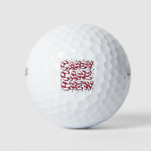 Candy Cane Crew Lover Christmas Xmas Pajama Golf Balls