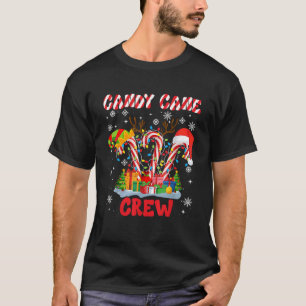 Candy Cane Crew Matching Family Group Candy Lover  T-Shirt