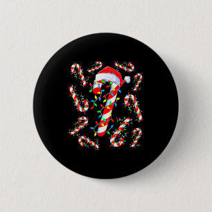 Candy Cane Crew Red And White Santa Funny Christma 6 Cm Round Badge