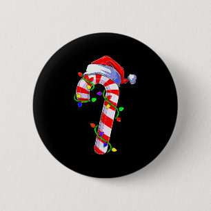 Candy Cane Crew Santa Christmas Kids Boys Girls 6 Cm Round Badge