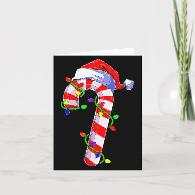 Candy Cane Crew Santa Christmas Kids Boys Girls  Card (Front)