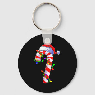 Candy Cane Crew Santa Christmas Kids Boys Girls Key Ring