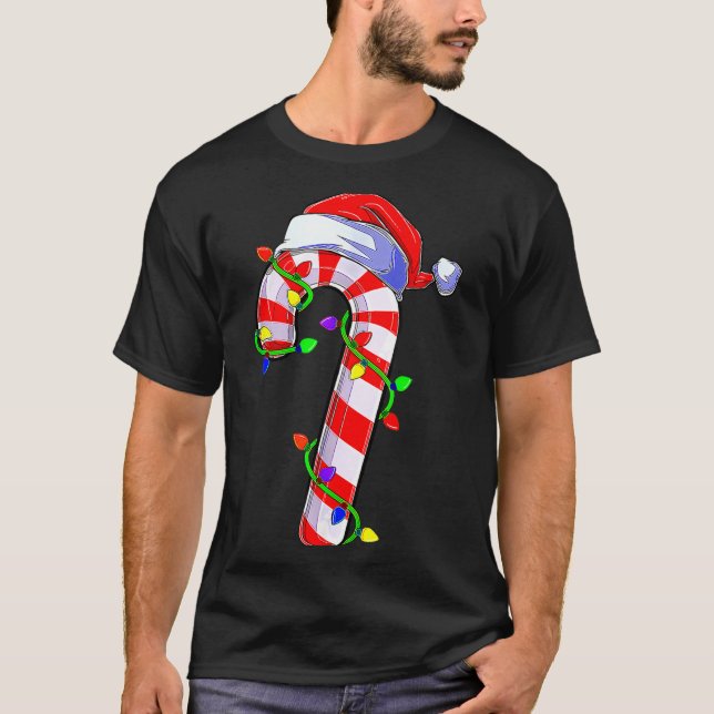 Candy Cane Crew Santa Christmas Kids Boys Girls  T-Shirt (Front)