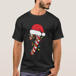 Candy Cane Crew Santa Christmas Lights Kids Boys G T-Shirt