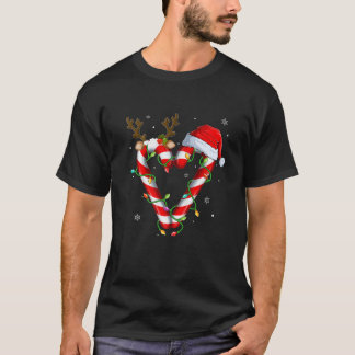 Candy Cane Crew Santa Christmas Lights Xmas Kids B T-Shirt