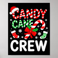 Candy Cane Crew Shirt Adult Men Women Kids Christm