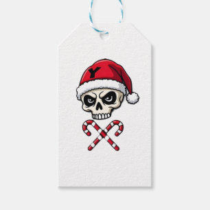 Candy Cane Crew Skull Christmas 2025 Funny Men Boy Gift Tags