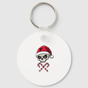 Candy Cane Crew Skull Christmas 2025 Funny Men Boy Key Ring