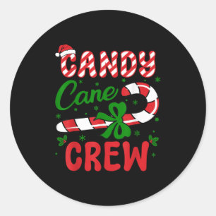 Candy Cane Crew Tester Lovers Taster Group Funny C Classic Round Sticker