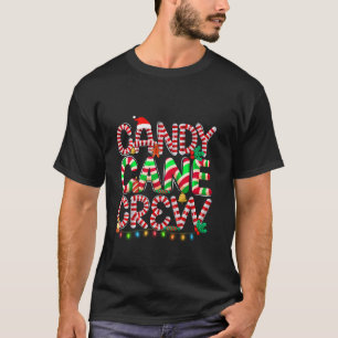 Candy Cane Crew Xmas Kids Boys Girls Funny Christm T-Shirt