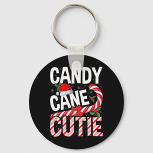 Candy Cane Cutie Christmas Xmas Women Girls Kids T Key Ring