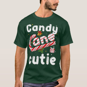 Candy Cane Cutie Christmasfor Girls Toddler Kids T-Shirt