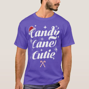 Candy Cane Cutie Funny Christmas Candy Cane Snowfl T-Shirt