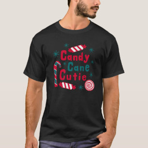 Candy Cane Cutie Funny Christmas Matching Family P T-Shirt