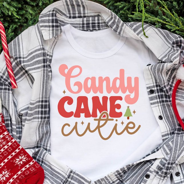 Candy Cane Cutie Retro Groovy Christmas Holidays Tri-Blend Shirt (Candy Cane Cutie Retro Groovy Christmas Holidays T-Shirt)