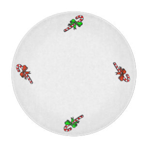 Candy Cane Cutting Board as Serving Tray