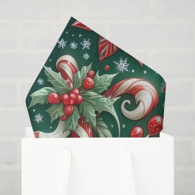 Candy Cane Delight Tissue Paper (Gift Bag)