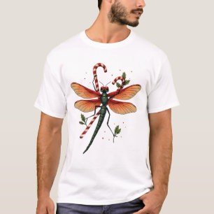 Candy Cane Dragonfly T-Shirt
