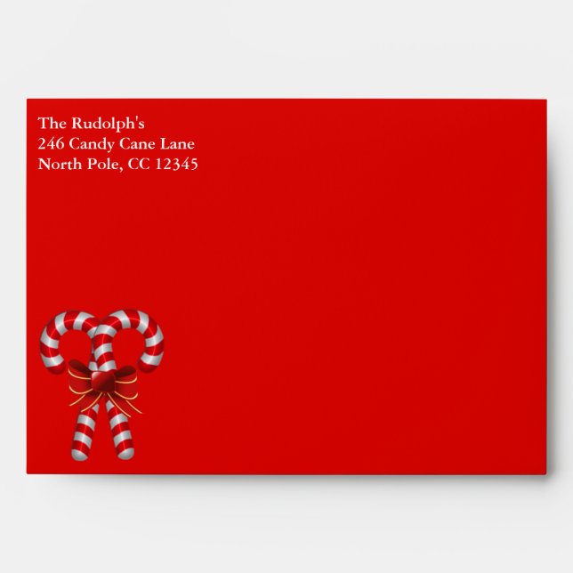 Candy Cane Envelope (Front)
