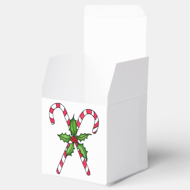 Candy Cane Favour Boxes (Opened)