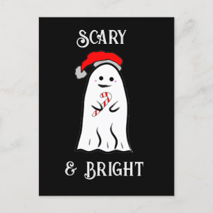 Candy Cane Ghost Postcard