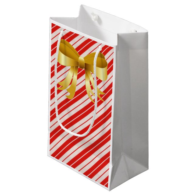 Candy Cane Gift Bag (Front Angled)