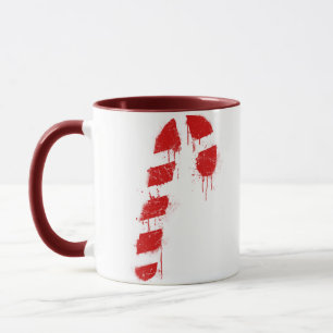 Candy Cane Graffiti Mug