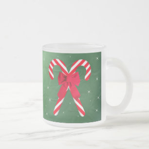 Candy Cane Green Satin Mug