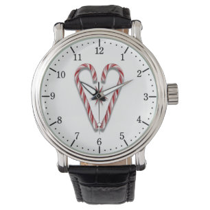 Candy Cane Heart Watch