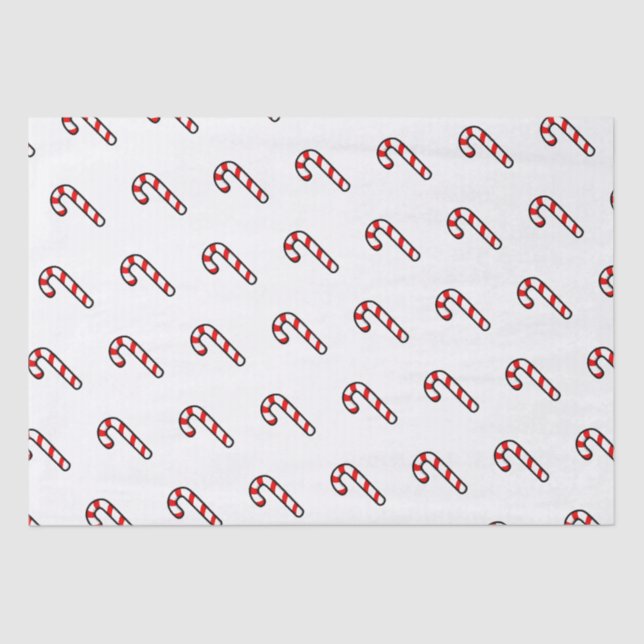 Candy Cane Holiday Tissue Paper (Front)