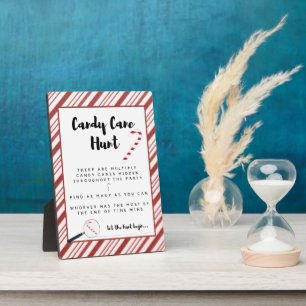 Candy Cane Hunt Game Plaque