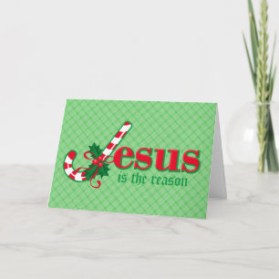 Candy Cane Jesus Card