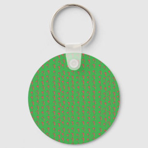 Candy Cane Key Ring