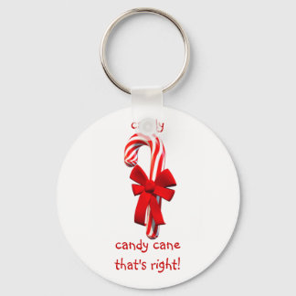 Candy Cane Keychain