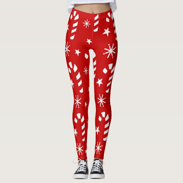 Candy Cane Leggings (Front)