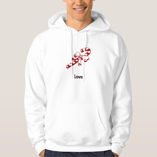 Candy Cane Love Hoodie (Front)